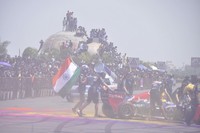 Nagarjuna and Nagachaitanya at Red Bull F1 Showrun